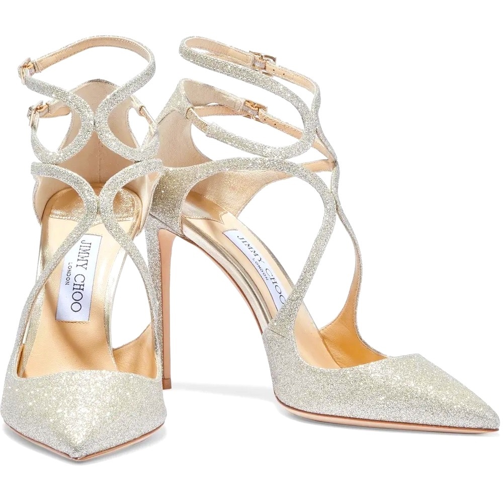 Jimmy Choo Lancer Sparkly Bridal Pumps💍 BNIB & Dust Bag 🔥 100% Authentic